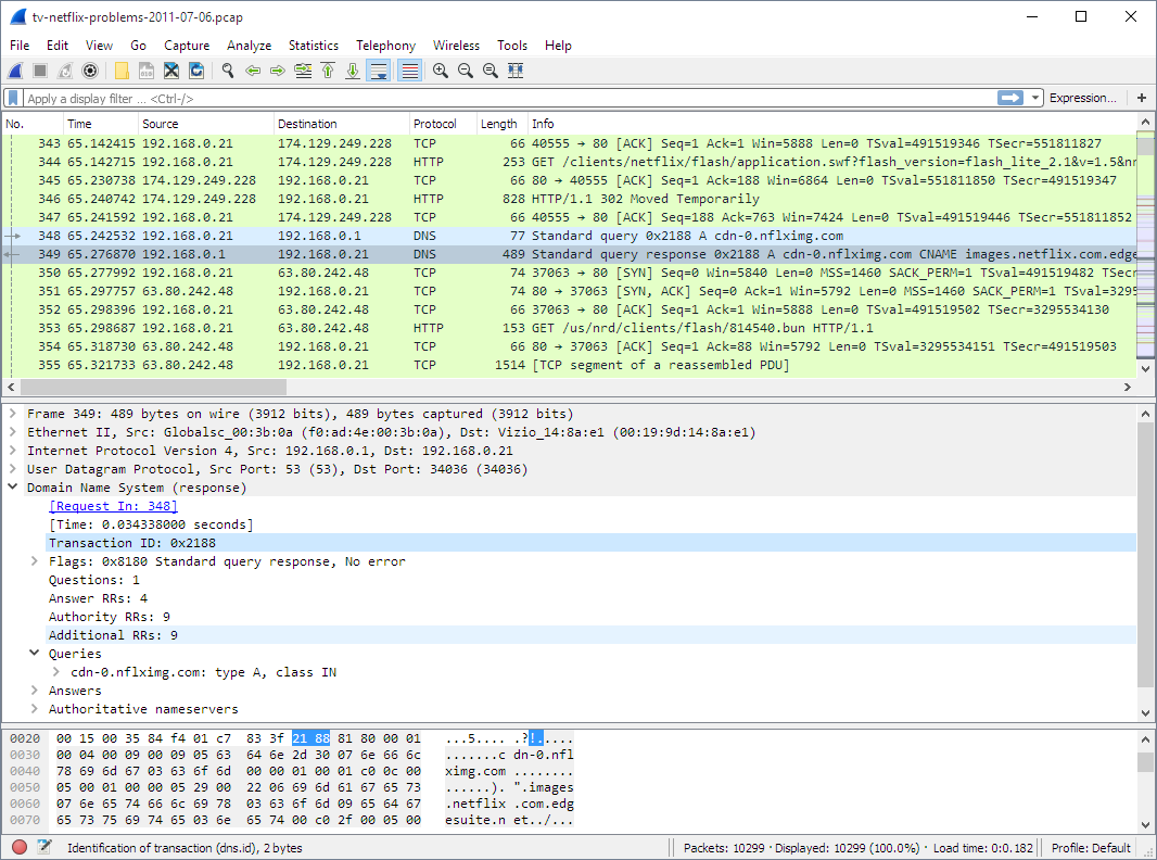 Select Interface in Wireshark